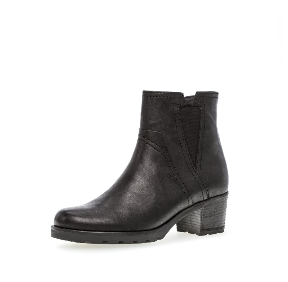Bottines à Lacets Noir Gabor | Femmes Exclusives